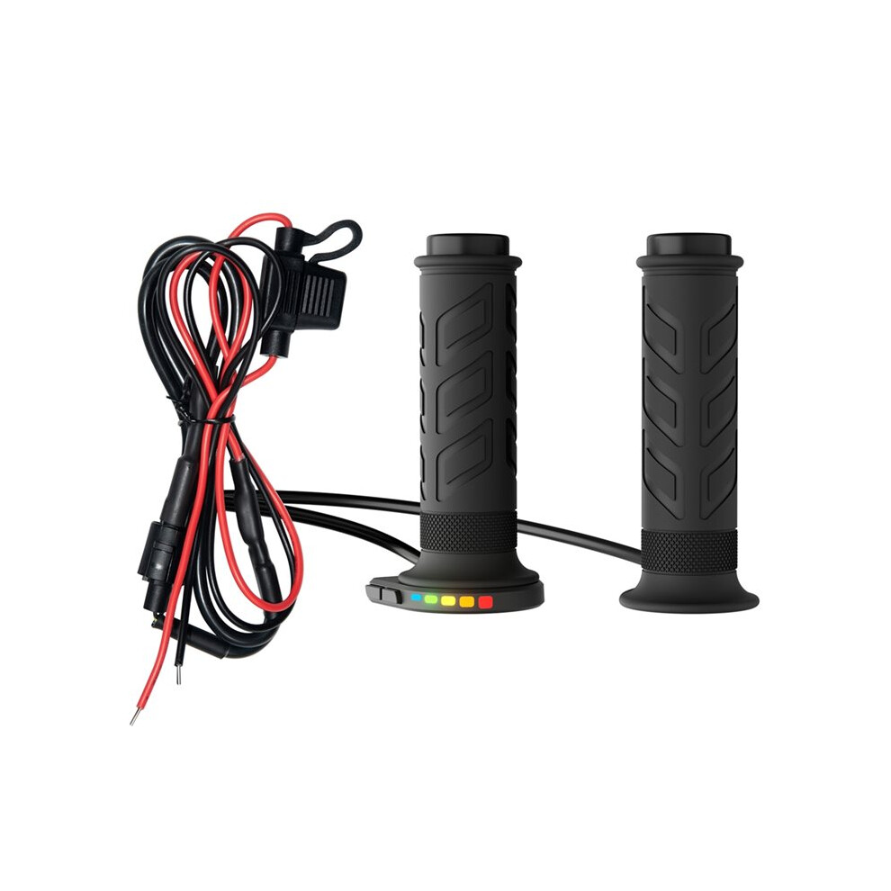 Universal Motorcycle Heated Grips, 1 Pair 12V 22Mm Electric Heating Handle With Adjustable Temperature, For Motorbikes 4711939611002
