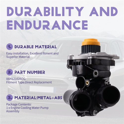 06H121026DG Engine Cooling Water Pump Assembly for  A3 A4 A5 A6  CC EOSGolf    Octavia  04-22 2