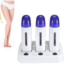 Wax Warmer RollOn Kit for Painless Hair Removal with Stand, Quick Heating for Women and Men