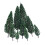10Pcs 1.9 inch - 6.3 inch Train Set Scenery Landscape Model Pyramidal Trees Scale 1/50 1