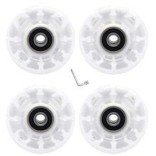 4 Pieces 32X58mm 78A Light-Emitting Roller, Pulley with Bearings, Skat