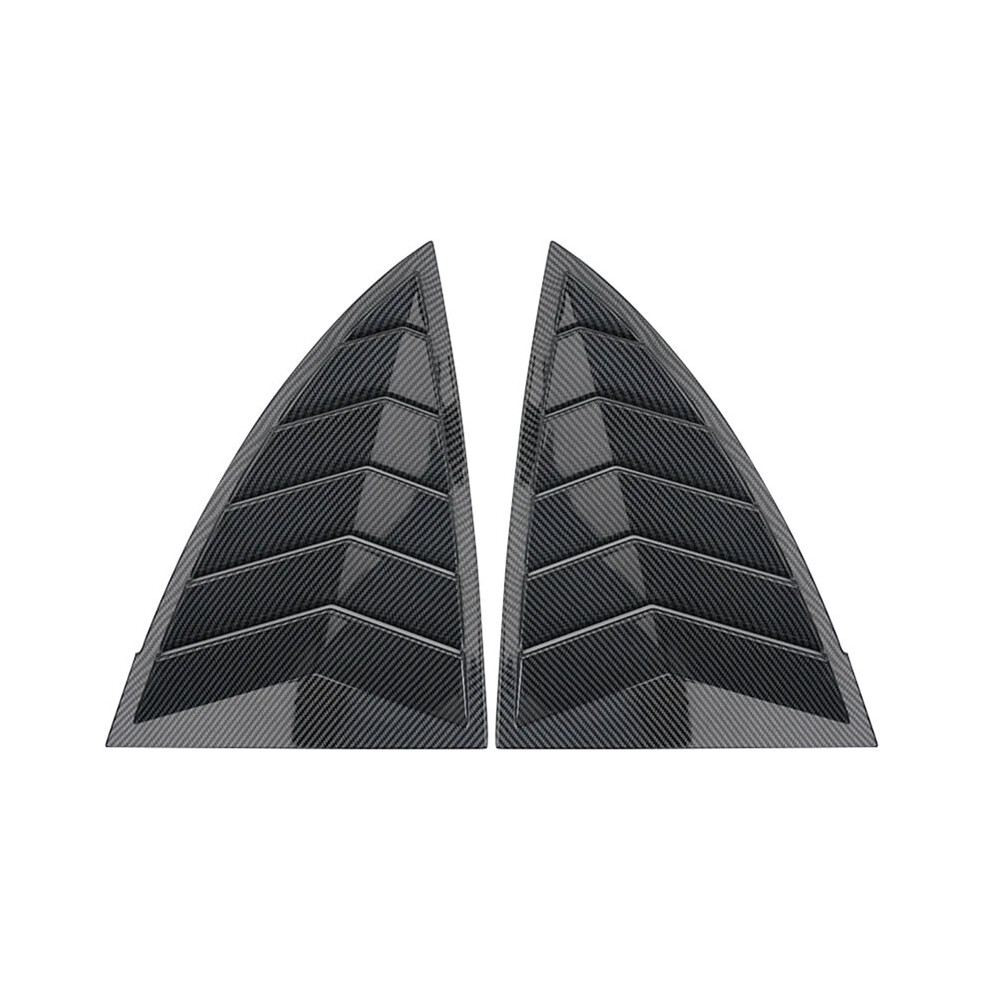 Rear Car Window Shutter Cover For Tesla Model Y Juniper Louver Side Vent Trim Triangle Accessorie Bright Carbon Fiber 6132623531266