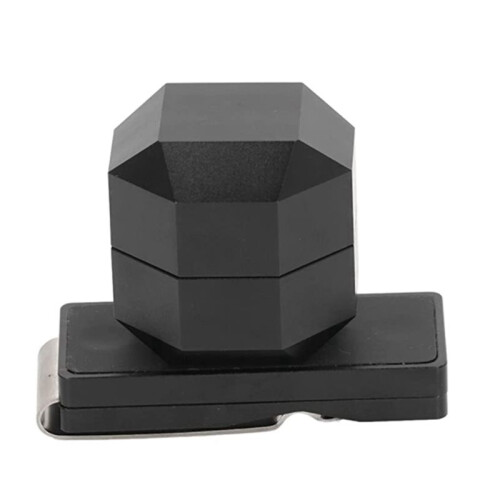 Billiard Cue Chalk Holder with Clip,2 Layers Octagonal Pool Universal 1