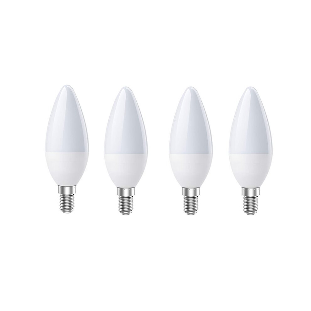 4Pcs E14 Led Candle Bulb Lamp Ac 220V C37 5W Warm 3000K For Home Decoration Led Candle Bulb Light 6133340700515