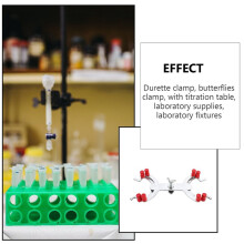 Burette Clamp,Lab Clamp Retort Prong Jaw, Spring Loaded , Rubber Labs Universal, Holds Burettes to 100mL