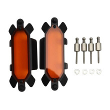 Motorcycle Headlight Protection LED Auxiliary Light Cover for R1300GSA R 1300GS ADV