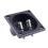 Square Shape Double Binding Post Type Speaker Box Terminal Cup Black 6