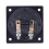 Square Shape Double Binding Post Type Speaker Box Terminal Cup Black 2