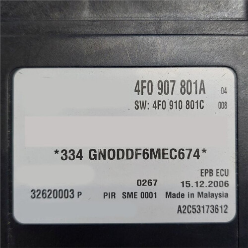 Module de Commande de Frein de Stationnement EPD 4F0907801A, 4F0910801C pour Frein à Main pour  A6 (C6/4F) 2004-2012 2