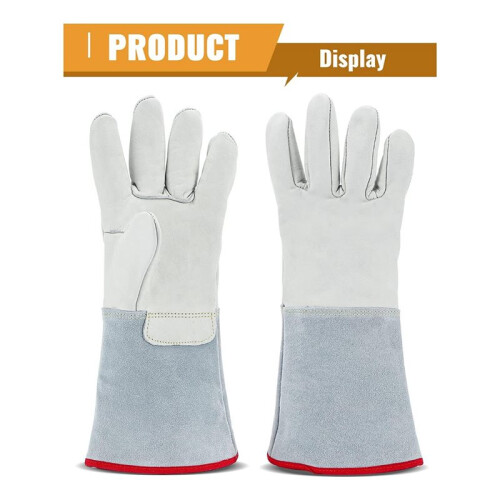 Cryogenic Gloves 14.2Inch/36cm Long Mid-Arm LN2 Protective Gloves for Liquid Nitrogen/Dry Ice/Cold Storage 1