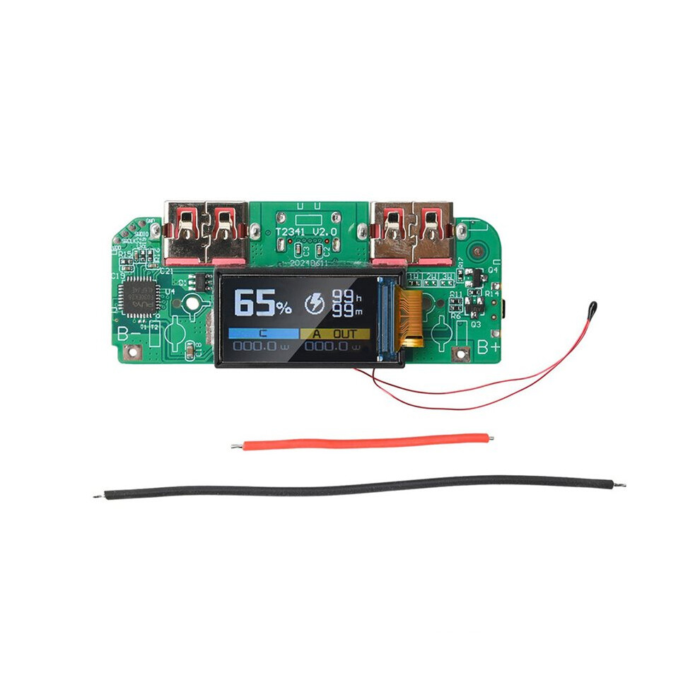 22.5W Fast Charging Power Bank Motherboard With Tft Color Digital Display For Ternary Lithium Battery Module 6132772531025