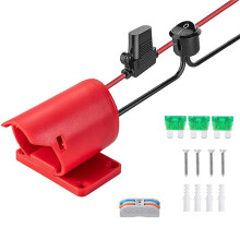 12V Accuadapter voor met Zekering en Schakelaar voor Doe-Het-Zelf RC-Trucks, Robotica en Werklampen