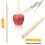 72Pack Candy  Caramel  Sticks and Bags, Silver Glitter Ribbon Caramel  Making Kit 8