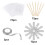 72Pack Candy  Caramel  Sticks and Bags, Silver Glitter Ribbon Caramel  Making Kit 2