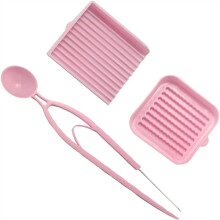 Bean Sorting Tray Set of Three, Fuse Beads Picking Tray Kit Including One Bean Box,Bead Storage One Bean Scoop