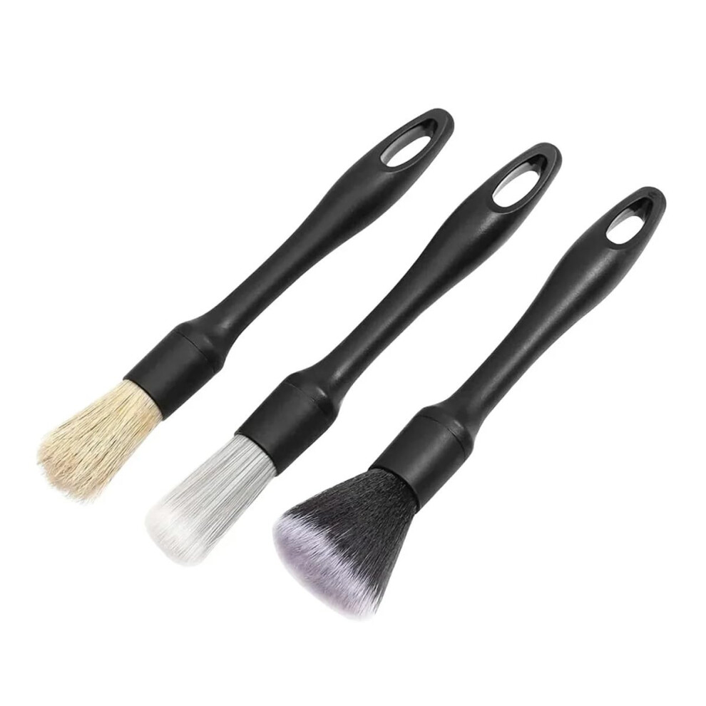 Car Detailing Brush Set With Sponges And Towels For Deep Dirt Removal Scratch Interior And Exterior Cleaning 5Pcs Brown 9339159904589