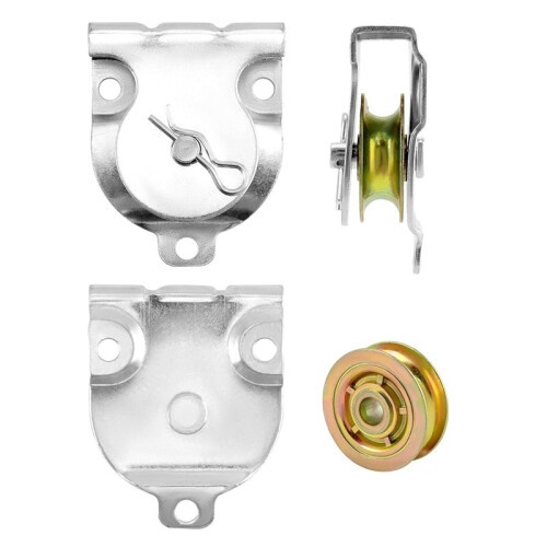 Wandrollen, 12 Stück 1-1/2" Deckenrollen, V-Nut-Rollen, Zubehör für 3/8" Draht oder Seil 1