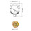 Wandrollen, 12 Stück 1-1/2" Deckenrollen, V-Nut-Rollen, Zubehör für 3/8" Draht oder Seil 6