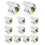 Wandrollen, 12 Stück 1-1/2" Deckenrollen, V-Nut-Rollen, Zubehör für 3/8" Draht oder Seil 4