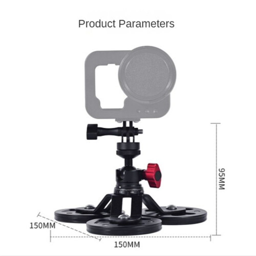 For Magnet Chuck Suction Cup Fixed Action Camera Gimbal Mount with Hol 2