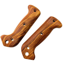 Natural Wood Knife Handle Scales for Kabar BK2 BK9 - DIY Knife Making Kit with Screws A
