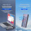 USB Hub USB 3.0 5Gbps Splitter with Individual OFF/  LED Indicator for Computer USB  Extender 7 6