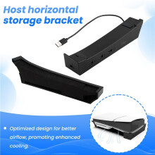 IPEGA Main Unit Bracket, Horizontal Stand for PS5 Pro/for PS5 Slim Console with 4-Port USB Hub, Base Holder for PS5 Accessories