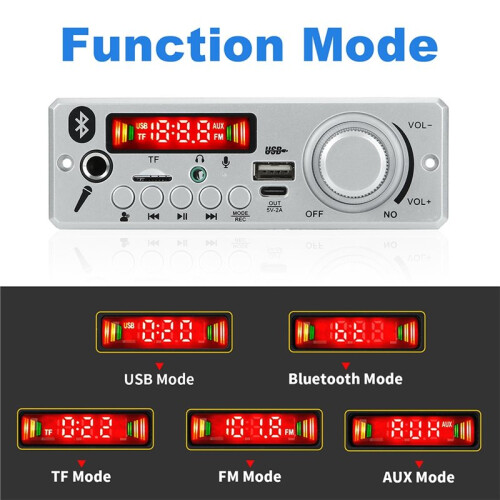 2x40w Wirelessly Decoding Board Color Screen for Singing Recording Call Losslessly Board with Remote Control 2