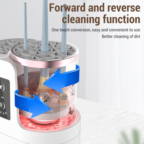 Electric Makeup Brush Cleaner with USB Power, 850RPM Fast Cleaning and Automatic Drying Function 1