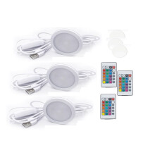 3 Set DIY-Modell för LED-Lampsats, Starkt Ljus, Energieffektivt Anpassat Belysningsprojekt, Flerfärgade LED-Ljusdelar