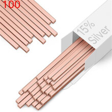 100 Stück Lötstäbe, Kupferphosphor-Schweißstäbe für die Industrie (Klimaanlagen, Kühlschränke, Kühlhäuser, HLK-Anlagen)