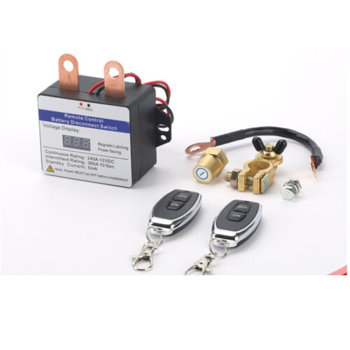 A Battery Isolator ,Wireless Remote Battery Disconnect  Relay Master Cut-Off  for Auto Car 2