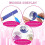 Paper Quilling Tools 24 Pcs Quilling Paper Slotted Tools Kit 4 Colors Rolling Multi-Function Needle Pen for Paper Flower 3
