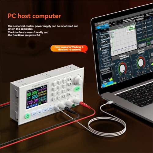 RD6012H  Step-Down Voeding 60V 12A  Naar  Instelbare Buck Boost-Module Ondersteunt Firmware-Upgrade 2