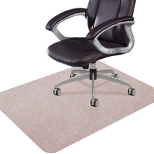 Under Desk Office Chair Mat for Carpet Floors, NonSlip Computer Desk Protector, Khaki 140x160cm