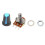 36Pcs WH148 Single Potentiometer Kit B1K/5K/10K/20K/50K/100K/500K/1M with Knobs Single Potentiometer Set Shaft Nuts 5