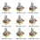 36Pcs WH148 Single Potentiometer Kit B1K/5K/10K/20K/50K/100K/500K/1M with Knobs Single Potentiometer Set Shaft Nuts 4