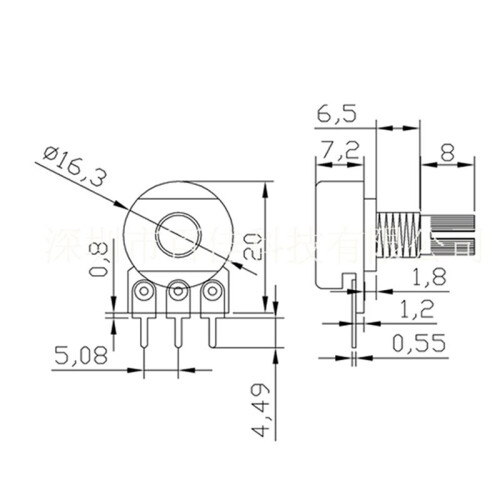36Pcs WH148 Single Potentiometer Kit B1K/5K/10K/20K/50K/100K/500K/1M with Knobs Single Potentiometer Set Shaft Nuts 2