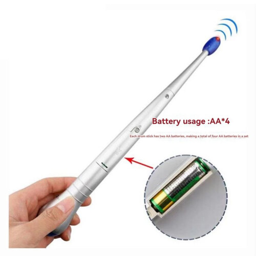A Pair Electronic Induction Rhythm Music Drum Stick Percussion Instrument Practice Set(Does Not Include Battery) 1
