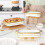 Ceramic Buffet Chafing Dish  White Food Warming Tray with Glass Lid Ref: 9760 3
