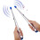 A Pair Electronic Induction Rhythm Music Drum Stick Percussion Instrument Practice Set(Does Not Include Battery) 9