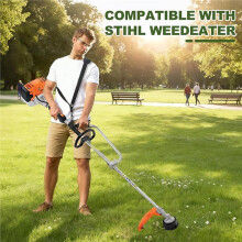 Weed Eater Support Handle for Lawn Mower Weed Eater Parts Aluminum Trimmer Grip for Lawn Care with Shoulder Strap