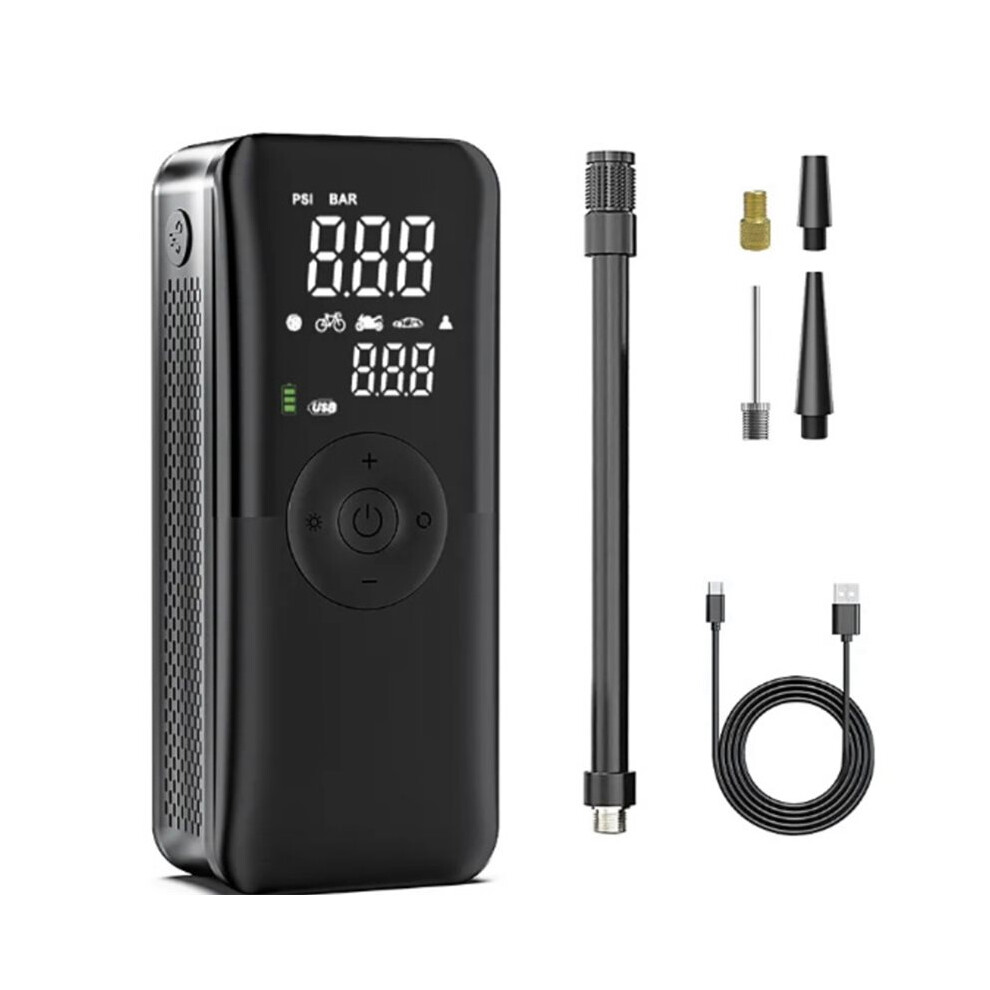 Rechargeable Air Pump Tire Inflator Portable Compressor Digital Cordless Car Tyre Inflator For Motocycle Bicycle Balls 6131186990527