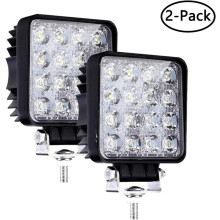 Farol de trabalho LED com carcaça em alumínio fundido, 4 polegadas, alta intensidade, para veículos off-road, rápida dissipação de calor, 2