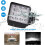Farol de trabalho LED com carcaça em alumínio fundido, 4 polegadas, alta intensidade, para veículos off-road, rápida dissipação de calor, 2 4