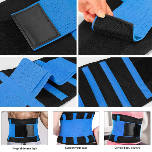 Waist Trainer Belt, Strong Back Support, Premium Quality Neoprene 2