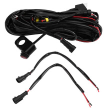 Kit de Câblage pour Phares Antibrouillard/Projecteurs de Moto, Relais, 12 V, avec Fusible, Câble Marche/Arrêt en Aluminium de 1,6 M