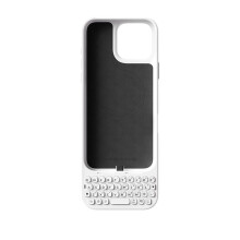 For AKKOMetaKey for 16 Pro Max All-in-One Phone Case Physical Keyboard Feel Magnetic Suction White