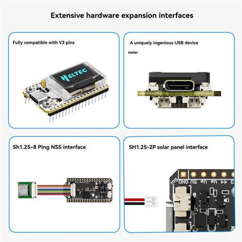 MeshtasticLora32 V4 Esp32 BT Wifi Development Board 0.96-Inch OLED Screen ESP32-S3R2 Low-Power IoT Board W/Case 1