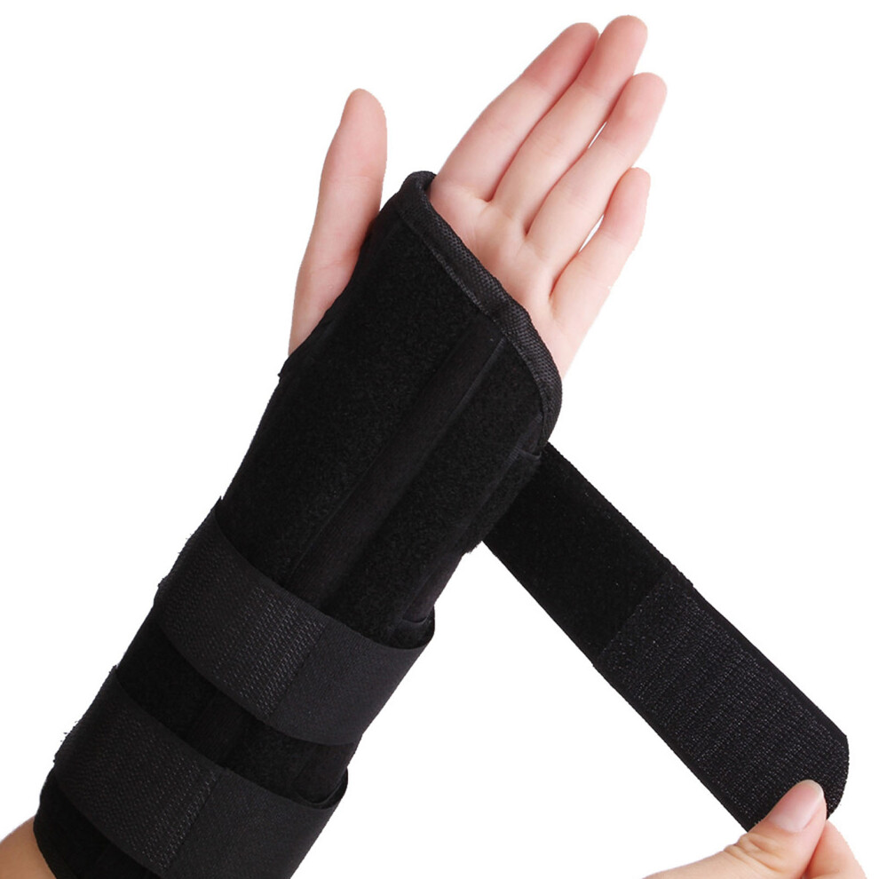 Compression Wrist Brace Ensures Stable Recovery, Adjustable Wrist Splint With Removable Aluminum Bar Offers Maximum Immobilization For Injury Rehabili